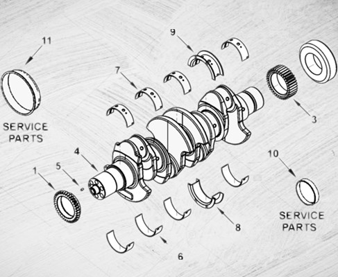 4934563 Cummins Engine Crankshaft 