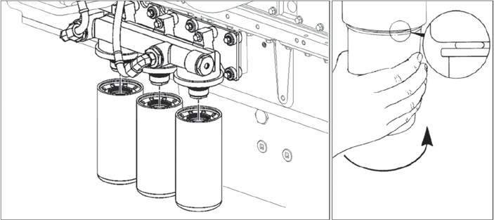 Replace the 2 class fuel filter